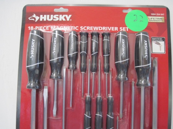 Husky 18 pc magnetic screwdriver set