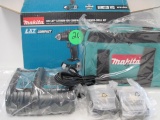 Makita assortment - 11 volt charger, 2 batteries, tool bag (no tool)