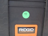 Ridgid professional series tool box on wheels