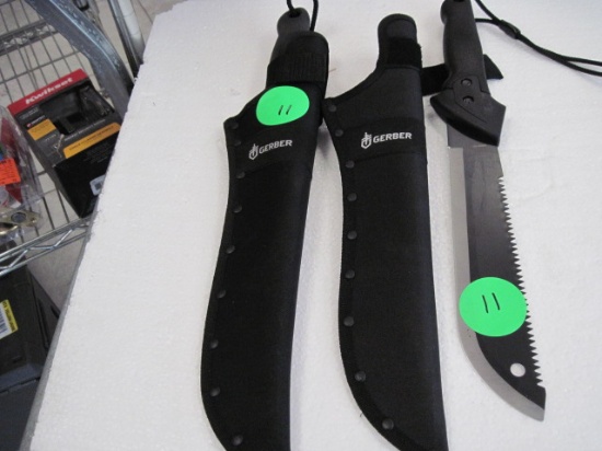 Set of 2 Gerber 10" Survival Machete