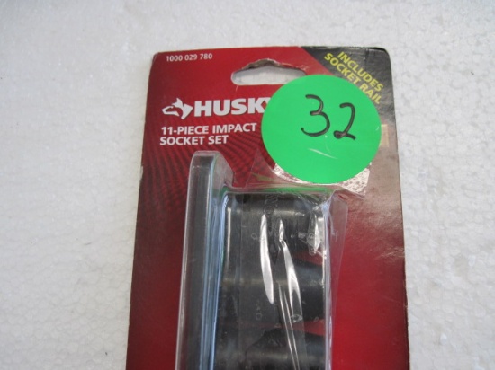 Husky 11 piece Impact Socket Set