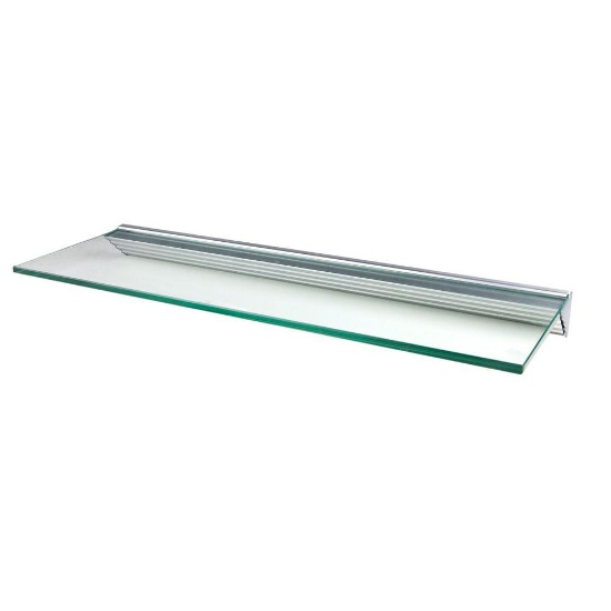 Wallscapes Glacier Clear Glass Shelf 24X8, MSRP $44.37