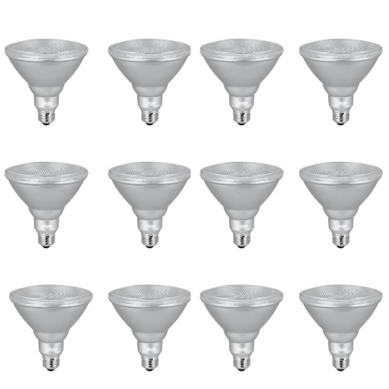 Feit Electric 12pk 90W Equivalent PAR38, MSRP $167.64