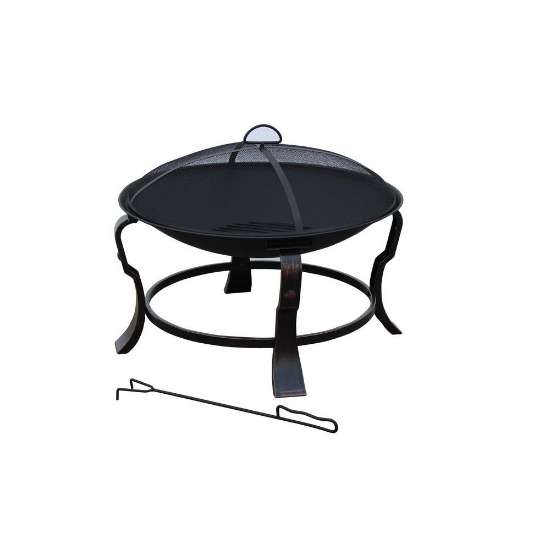 Hampton Bay 24" Round Steel Fire Pit, MSRP $39.00