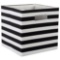 Dll Square Polyester Stripe Storage Cube MSRP $11.22