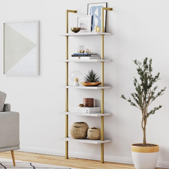 Nathan James 5 Shelf Bookcase, MSRP $158.09