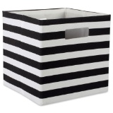 Dll Square Polyester Stripe Storage Cube MSRP $11.22