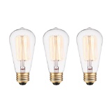 Globe Electric Incandescent Filament Light Bulb (3-pk) MSRP $16.31