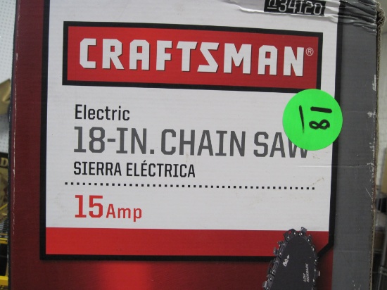 Craftsman 18", 15 amp Electric Chainsaw