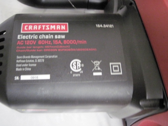 Craftsman 18", 15 amp Electric Chainsaw