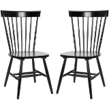 Safavieh Riley Black Wood Dining Chair, MSRP $141.42