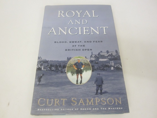CURT SAMPSON SIGNED AUTOGRAPH BOOK ROYAL AND ANCIENT