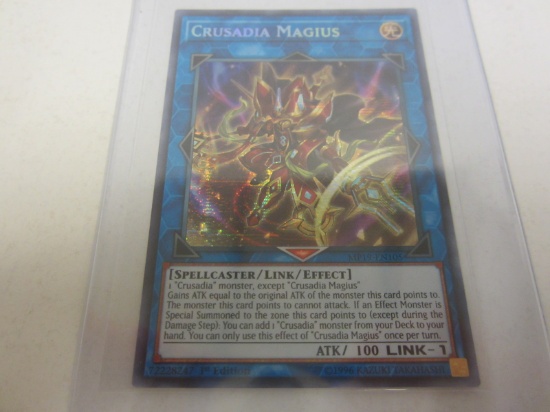 KONAMI YU GI OH CRUSADIA MAGIUS LIGHT HOLOGRAPHIC FOIL 1ST EDITION MP19-EN105