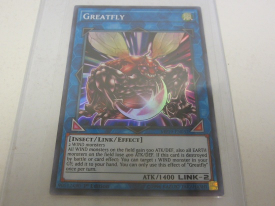 KONAMI YU GI OH GREATFLY HOLOGRAPHIC FOIL 1ST EDITION WIND MP19-EN032