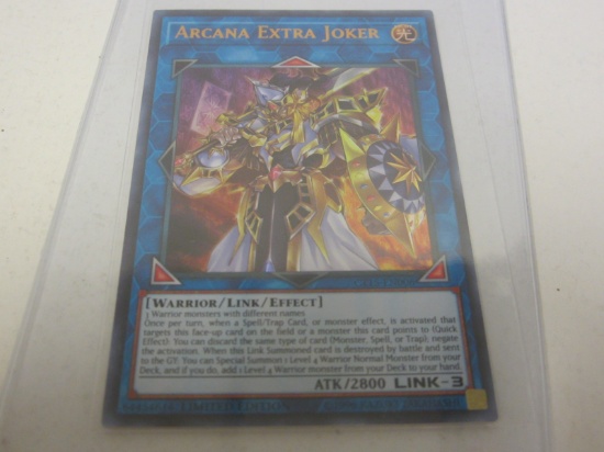 KONAMI YU GI OH ARCANA EXTRA JOKER LIGHT GOLD HOLOGRAPHIC FOIL 1ST EDITION CT15-EN006