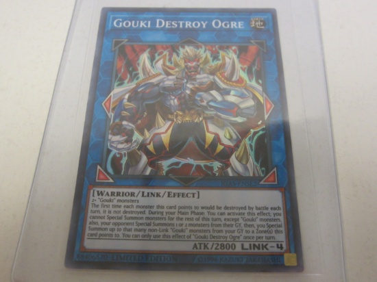 KONAMI YU-GI-OH GOUKI DESTROY ORGE EARTH HOLOGRAPHIC FOIL LIMITED EDITION RARE IGAS-ENSE2