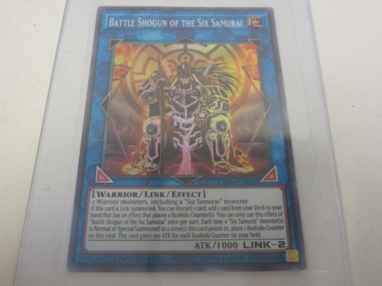 KONAMI YU-GI-OH! BATTLE SHOGUN OF THE SIX SAMURAI EARTH LIMITED EDITION HOLOGRAPHIC FOIL CHIM-ENSE2