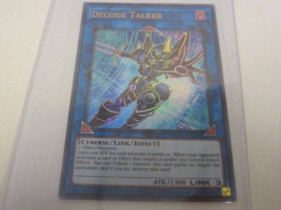 KONAMI YU-GI-OH! DECODE TALKER GOLD HOLOGRAPHIC FOIL LIMITED EDITION DUPO-EN106 GAME CARD