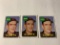 LOT OF 3 1969 TOPPS GAYLORD PERRY #485 SAN FRANCISCO GIANTS