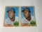 LOT OF 2 1968 TOPPS FRANK ROBINSON #500 BALTIMORE ORIOLES