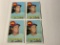 LOT OF 4 1969 TOPPS DON DRYSDALE #400 LOS ANGELES DODGERS