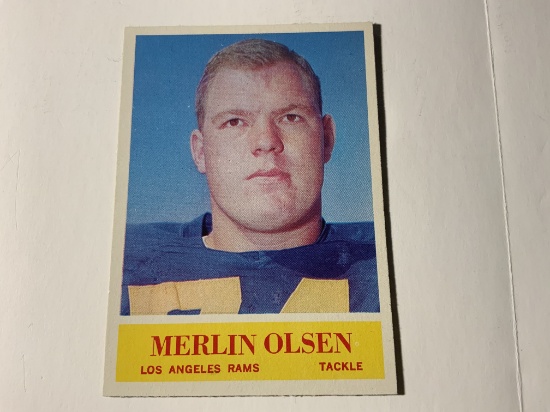 1964 PHILADELPHIA MERLIN OLSON #91 LOS ANGELES RAMS- HIGH GRADE EXAMPLE