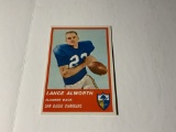 1963 FLEER LANCE ALWOTH #72 ROOKIE CARD SAN DIEGO CHARGERS. HIGH GRADE EXAMPLE $$$