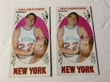LOT OF 2 1969 TOPPS DAVE DEBUSSCHERE #85 ROOKIE CARDS NEW YORK KNICKS