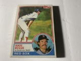 1983 TOPPS UNOPENED PACK WITH WADE BOOGS ROOKIE CARD ON TOP