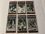 LOT OF 6 1970 TOPPS BASKETBALL 1969/70 NBA CHAMPIONSHIP PHOTO ALBUM CARDS