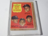 1962 TOPPS HOME RUN LEADERS MICKEY MANTLE #53 CREASE