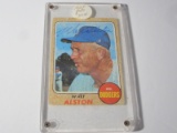 1968 TOPPS WALT ALSTON #472 SIGNED AUTOGRAPHED CARD LOS ANGELES DODGERS