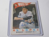1960 TOPPS AL LOPEZ #222 SIGNED AUTOGRAPHED CARD CHICAGO WHITE SOX