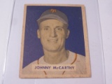 1949 BOWMAN BASEBALL #220 - JOHNNY MCCARTHY VINTAGE CARD