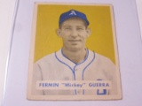 1949 BOWMAN BASEBALL #155 - FERMIN MICKEY GUERRA VINTAGE CARD