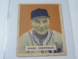 1949 BOWMAN BASEBALL #121 - MARK CHRISTMAN VINTAGE WASHINGTON SENATORS CARD