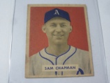 1949 BOWMAN BASEBALL #112 - SAM CHAPMAN VINTAGE BASEBALL CARD