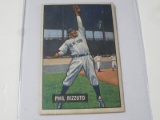 1951 BOWMAN BASEBALL COLOR #26 - PHIL RIZZUTO VINTAGE NEW YORK YANKEES CARD