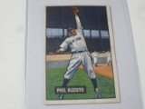 1951 BOWMAN BASEBALL COLOR #26 - PHIL RIZZUTO VINTAGE NEW YORK YANKEES CARD SCOOTER