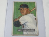 1951 BOWMAN BASEBALL COLOR #235 - JACK LUCKY LOHRKE VINTAGE BASEBALL CARD NEW YORK GIANTS