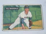 1951 BOWMAN BASEBALL COLOR #239 - BILL MACDONALD - PITTSBURGH PIRATES VINTAGE CARD
