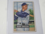 1951 BOWMAN BASEBAL COLOR #95 - SHERRY ROBERTSON VINTAGE WASHINGTON SENATORS CARD
