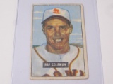 1951 BOWMAN BASEBALL COLOR #136 - RAY COLEMAN VINTAGE ST. LOUIS BROWNS CARD
