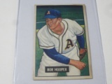 1951 BOWMAN BASEBALL COLOR #33 - BOB HOOPER - PHILADELPHIA ATHLETICS VINTAGE CARD
