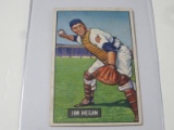 1951 BOWMAN BASEBALL COLOR #79 - JIM HEGAN VINTAGE CLEVELAND INDIANS CARD