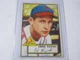 1952 TOPPS BASEBALL #165 - EDDIE KAZAK VINTAGE BASEBALL CARD ST. LOUIS CARDINALS