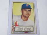 1952 TOPPS BASEBALL #180 - CHARLEY MAXWELL - ROOKIE CARD VINTAGE BOSTON RED SOX CARD