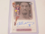 2000-01 UPPER DECK OVATION - KOBE BRYANT - OVATION SIGNATURES ON CARD AUTOGRAPH LOS ANGELES LAKERS