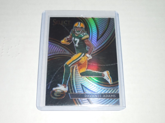 2019 PANINI SELECT FOOTBALL #16 - DAVANTE ADAMS PHENOMS SILVER PRIZM REFRACTOR SP GREEN BAY PACKERS