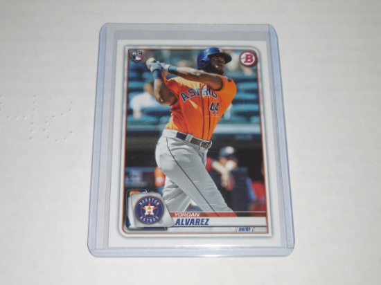 2020 BOWMAN BASEBALL #25 - YORDAN ALVAREZ ROOKIE CARD HOUSTON ASTROS